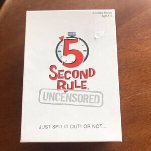 5 Second Rule Uncensored Card Game